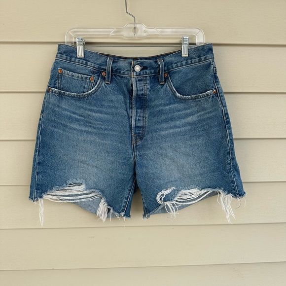 Levi's Pants - Levi's Blue Distressed Jean Shorts